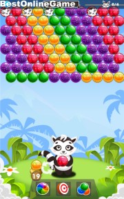 無料パズルゲーム Bubble Shooter Raccoon Rescue Unity Webglゲーム